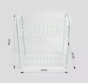 2 Tier Fruit & Vegetable Storage Kitchen Rack 30cm x 36cm