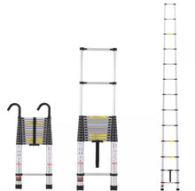 Load image into Gallery viewer, 5 Metre Telescopic Ladder 16.4ft Aluminium Extension Ladders