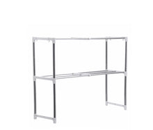 Load image into Gallery viewer, 2 Tier Adjustable Rack for Microwave / Kitchen Storage