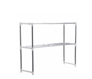 2 Tier Adjustable Rack for Microwave / Kitchen Storage