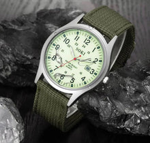 Load image into Gallery viewer, Military Army Mens Date Canvas Strap Quartz Wrist Watch