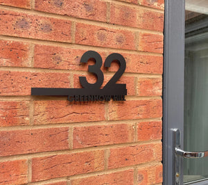 Personalised Door Sign Plaque Laser Cut Address Plaque House Number