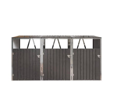 Load image into Gallery viewer, Metal Wheelie Bin Shelter Shed Storage for 1, 2, 3 or 4 Bins