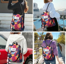 Load image into Gallery viewer, Ladies Waterproof Backpack Shoulder Bag