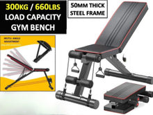Load image into Gallery viewer, Foldable Adjustable Weight Exercise Bench Home Gym