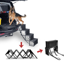 Load image into Gallery viewer, Folding Car Access Dog Stairs Ramp