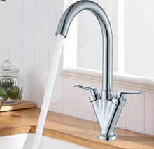 Load image into Gallery viewer, Kitchen Sink Mixer Tap Swivel Spout Mono Chrome Faucet