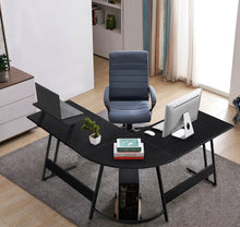 Load image into Gallery viewer, L Shaped Computer Desk Home Office Writing Workstation Corner Desk