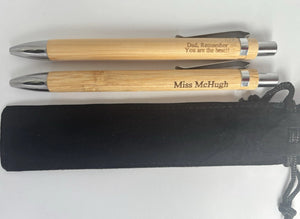 Personalised Engraved Wooden Pen