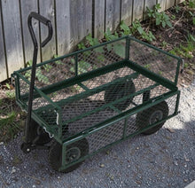 Load image into Gallery viewer, Heavy Duty Metal Green Garden Cart Utility Trolley
