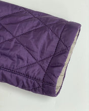 Load image into Gallery viewer, Barbour Flyweight Cavalry Purple Quilted Jacket Womens Ladies Size 10