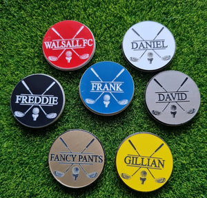 Personalised Custom Monogram Name Golf Ball Marker