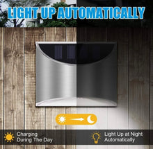 Load image into Gallery viewer, 4 x Compact Bright Solar Powered Door Fence Wall  Lights LED