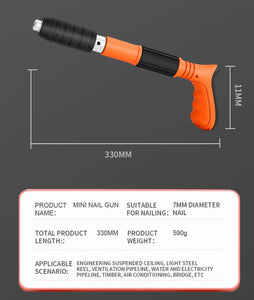 Mini Nail Gun Manual Air Nailer with 4 Gears