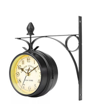 Load image into Gallery viewer, Double Sided Outdoor Compact Garden Station Wall Clock