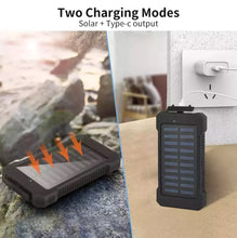 Load image into Gallery viewer, Portable Solar Power Bank Battery Charger 2USB LED Torch