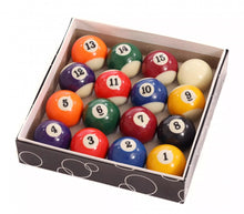 Load image into Gallery viewer, Pool Ball Set 16Pcs Spots And Stripes or Yellow and Reds 2” Full Size