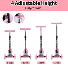 Load image into Gallery viewer, Kids Scooter Kick Push Flashing Led Light Up Wheels Tilt Steer