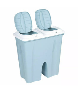 Kitchen 50L Litre Duo Recycle Bin Recycling with Double Compartment