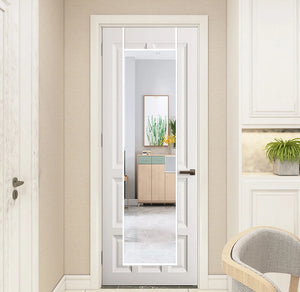 Over the Door Full Length Mirror White Hanging
