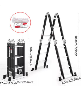 3.5m Metre Multi-Purpose Folding Ladder 12 in 1