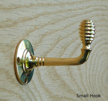 Load image into Gallery viewer, Solid Brass Beehive Coat Hook - Antique Style Robe Towel - 3 Sizes Available