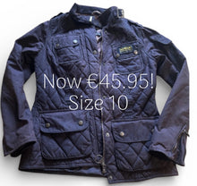 Load image into Gallery viewer, Barbour Womens International Blue Jacket Ladies Size 10