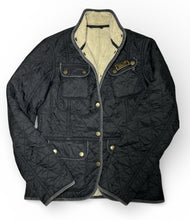 Load image into Gallery viewer, Barbour International Fur Lined Quilted Jacket Womens Ladies Size 10