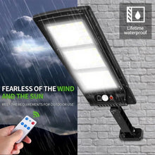 Load image into Gallery viewer, Solar Street Light LED Outdoor with PIR Motion Activation