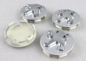 4 x Centre Caps for Peugeot Alloy Wheels 60mm