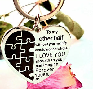 To My Other Half Keyring Perfect Gift for Him Her💝