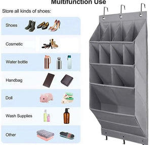 11 Pocket Shoe Holder Organiser Over Door Hanging Rack Storage