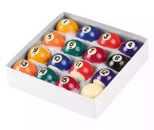 Load image into Gallery viewer, Pool Ball Set 16Pcs Spots And Stripes or Yellow and Reds 2” Full Size