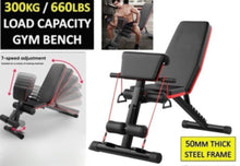 Load image into Gallery viewer, Foldable Adjustable Weight Exercise Bench Home Gym