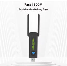 Load image into Gallery viewer, Wireless WiFi Network Adapter 1300Mbps