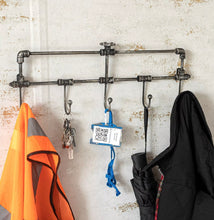 Load image into Gallery viewer, Vintage Style Industrial Wall Mounted Coat Hooks Rack Pegs Towel Rail Bathroom