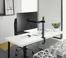 Load image into Gallery viewer, Fully Adjustable Single Arm Monitor Mount Desk Stand 13”-32”