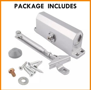 Heavy Duty 45-75KG 180° FIRE RATED DOOR CLOSER Adjustable Self Automatic Closing