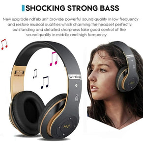 Bluetooth Wireless Headset Headphones + Microphone