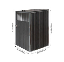 Load image into Gallery viewer, Metal Wheelie Bin Shelter Shed Storage for 1, 2, 3 or 4 Bins