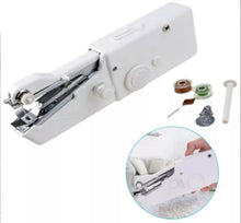 Load image into Gallery viewer, Mini Portable Cordless Hand Held Single Stitch Fabric Sewing Machine