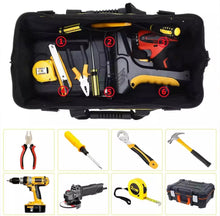 Load image into Gallery viewer, 20&quot; Tool Bag Multifunctional Heavy Duty Hard Base