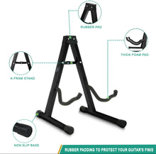 Load image into Gallery viewer, Universal Guitar Floor Stand Holder Fits Acoustic Electric &amp; Bass