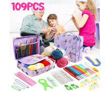 Load image into Gallery viewer, Beginner’s Crochet Kit Ergonomic Set • 109PCS