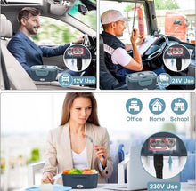 Load image into Gallery viewer, Car or Truck Portable Food Heating Lunch Bento Box 12V 24V