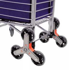 Portable Folding Shopping Trolley • Stair Climbing with Ease