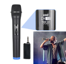 Load image into Gallery viewer, 2x Wireless Microphones UHF Rechargeable Mic Karaoke