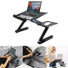 Load image into Gallery viewer, Folding Laptop Stand Riser Tray Table Desk Adjustable