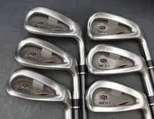 Load image into Gallery viewer, Set of 6 x Wilson Staff Tab Tc-1 Irons 5-PW Stiff Graphite Shafts Mens Clubs