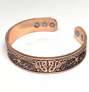 Tree of Life Copper Magnetic Bangle Bracelet Pain Relief Arthritis Health